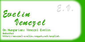 evelin venczel business card